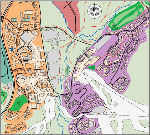 whistler map  village