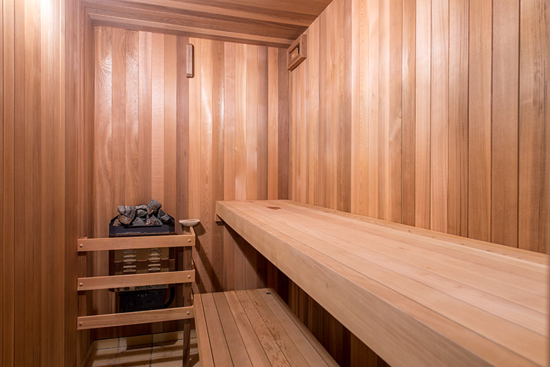 Master log bedroom with king size log bed and ensuite bathroom