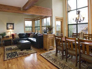 Picture window dining table with seating for 10