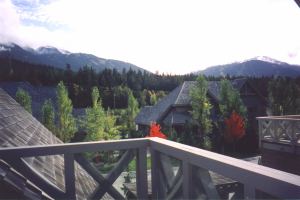 Views of Whistler-Blackcomb from upper floor 2nd bedroom balcony deck