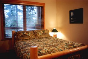 Log bed for a good night sleep.